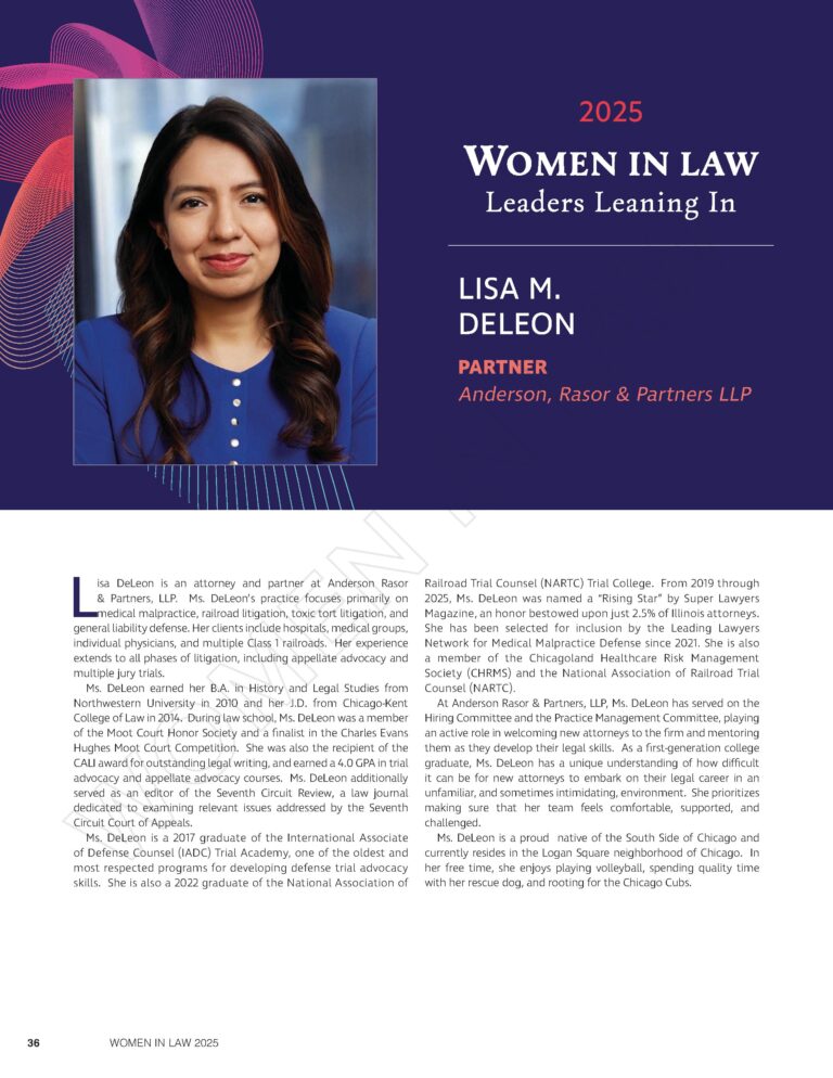 Women in Law Leaning In - Anderson Rasor & Partners LLP